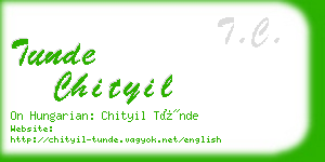 tunde chityil business card